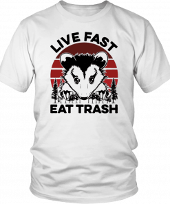 Live fast eat trash possum Unisex T-Shirt