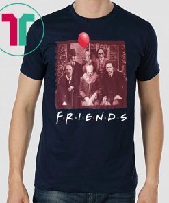 Womens Horror Movie Characters Friends TV Show T-Shirt