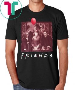 Womens Horror Movie Characters Friends TV Show T-Shirt