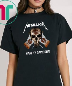 Metallic harley-davidson motorcycles shirt