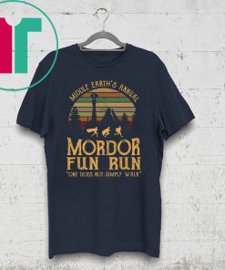 Middle earth’s annual mordor fun run one does not simply walk shirt