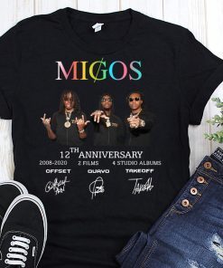 Migos 12th anniversary signatures shirt