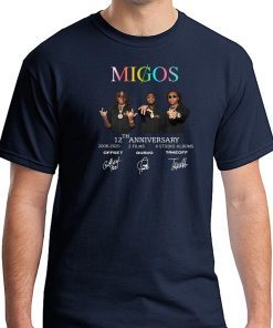 Migos 12th anniversary signatures shirt