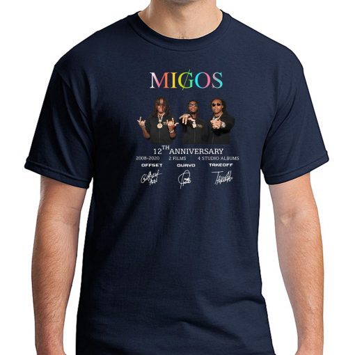 Migos 12th anniversary signatures shirt