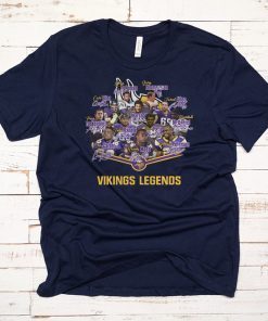 Minnesota vikings legends signatures shirt