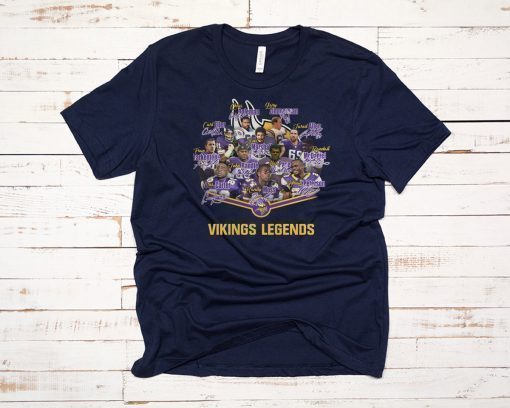 Minnesota vikings legends signatures shirt