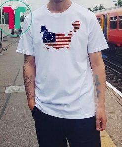 NRCC Greenland US 51st State Distress Trump Betsy Ross Flag T-Shirt