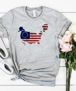 NRCC Greenland US 51st State Distress Trump Betsy Ross Flag T-Shirt
