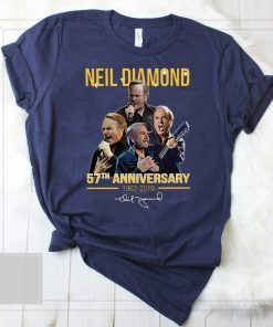 Neil diamond 57th anniversary 1962-2019 signature shirt