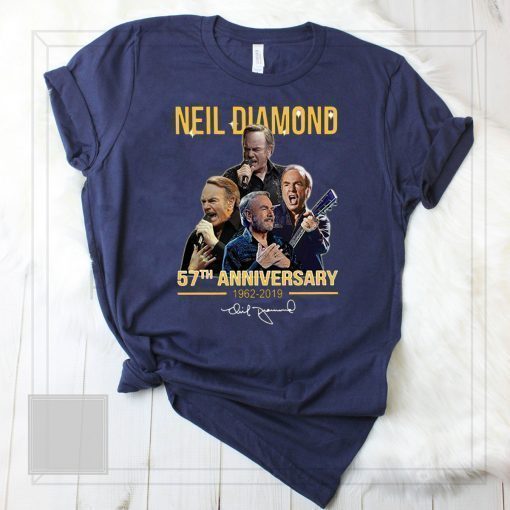 Neil diamond 57th anniversary 1962-2019 signature shirt