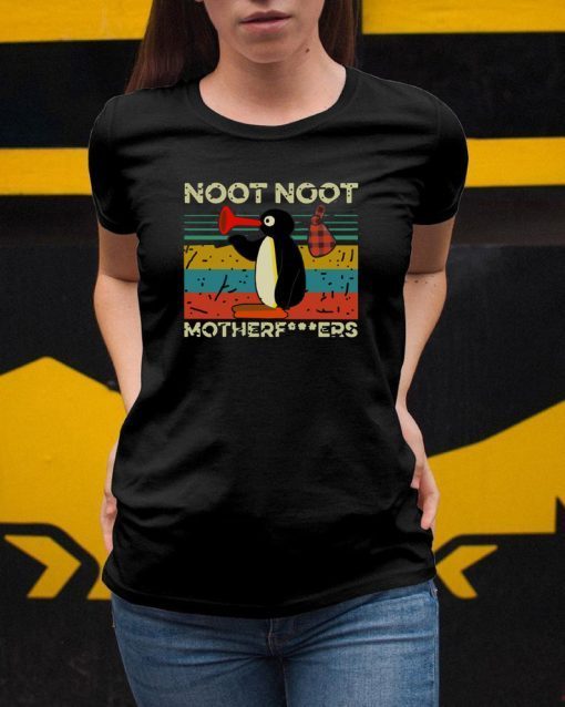 Mens Pingu Noot Noot Motherfucker Unisex Gift Tee Shirt