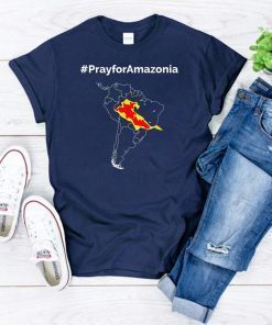 Mens Pray for Amazonia #PrayforAmazonia 2019 T-shirt