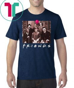 Offician Friends IT Spooky Clown Jason Squad Horror T-Shirt