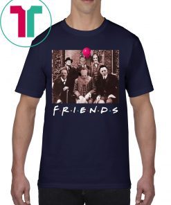 Team Friends IT Spooky Clown Jason Squad Horror T-Shirt