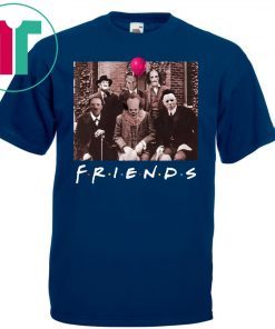 Team Friends IT Spooky Clown Jason Squad Horror T-Shirt