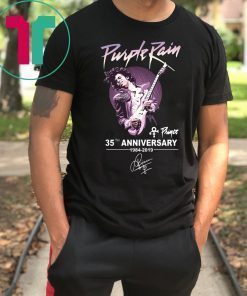 Purple rain 35th anniversary 1984-2019 signature shirt