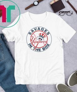 Savages In The Box Funny Baseball Gift T-Shirt