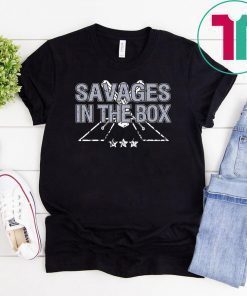 Savages in the Box Baseball Fans Funny T-Shirt