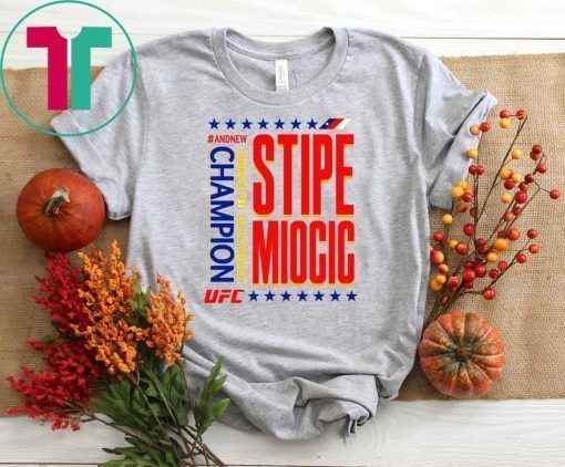 Stipe Miocic #AndNew Heavyweight Champion UFC V-Neck T-Shirt