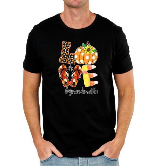 Sunflower love grandma halloween life shirt