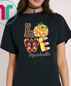 Sunflower love grandma halloween life shirt