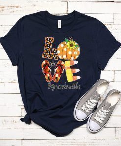 Sunflower love grandma halloween life shirt