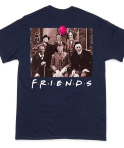 Team Psychodynamics Horror Characters Friends Halloween Tee Shirt