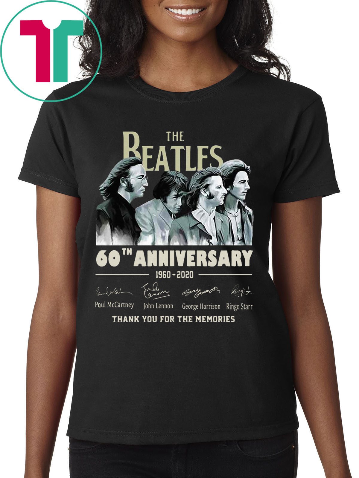 beatles 60th anniversary t shirts