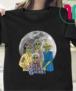 The Golden Ghouls Sunset Vintage Halloween T-Shirt
