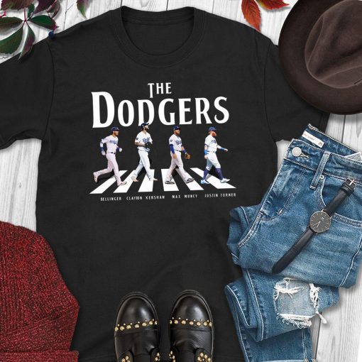 The dodgers signatures abbey road crosswalk shirt