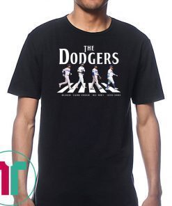 The dodgers signatures abbey road crosswalk shirt