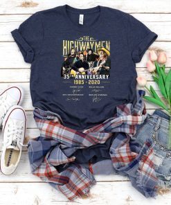 The highwaymen 35th anniversary 1985-2020 signature shirt