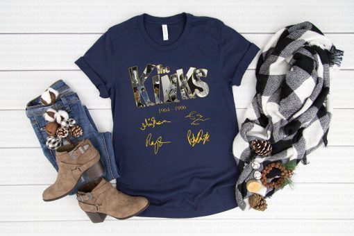 The kinks 1964-1996 signatures shirt