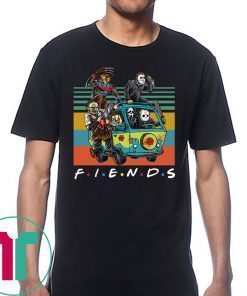 Vintage Friends TV Show Characters Horror Movies Shirt