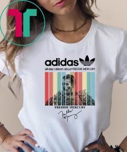 Vintage adidas all day I dream about freddie mercury shirt