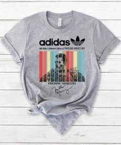 Vintage adidas all day I dream about freddie mercury shirt