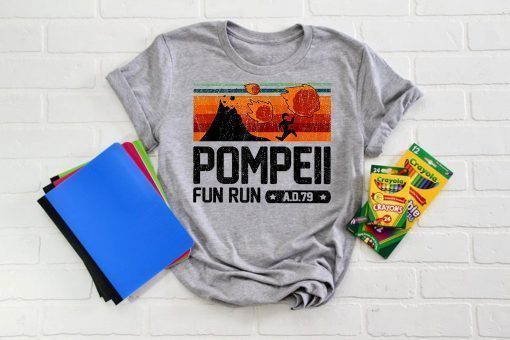 Vintage pompeii fun run AD 79 shirt