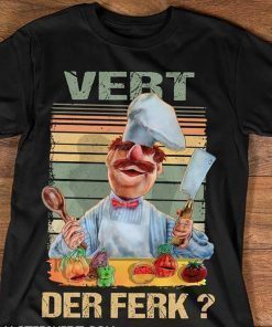 Vintage swedish chef vert der ferk shirt