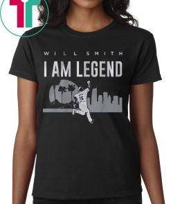 Will Smith T-Shirt - I Am Legend, Los Angeles, MLBPA Shirt