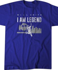 Will Smith T-Shirt - I Am Legend, Los Angeles, MLBPA Shirt