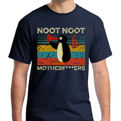 Pingu Noot Noot Motherfucker Vintage T-Shirt for Mens Womens Kids