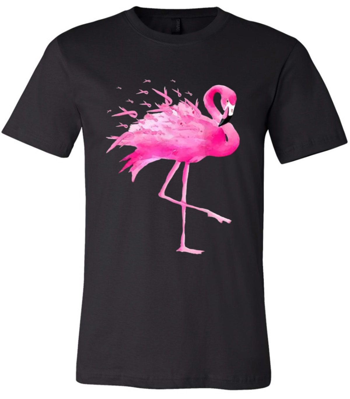 Flamingo Breast Cancer ribbon 2019 T-Shirt - Reviewshirts Office
