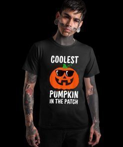 Coolest Pumpkin in the Patch, Halloween Costume Boys Girls 2019 T-Shirt