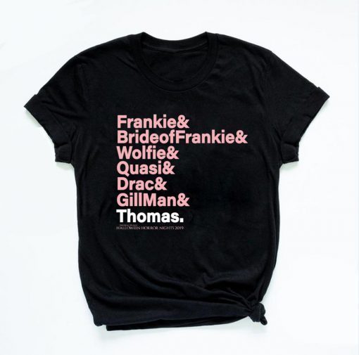 Frankie Bride Of Frankie Wolfie Quasi Drac Gillman Thomas Offcial T-Shirt