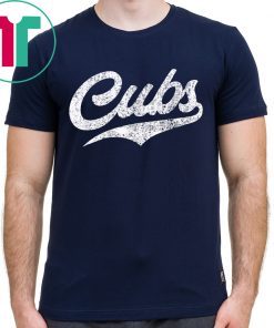 Cubs T-Shirt Vintage Sports Name Tee Design 2019 T-Shirt