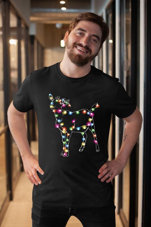 Goat Color light Christmas T-Shirt