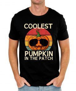 Kids Coolest Pumpkin In The Patch Halloween Costume Boys Offcial T-Shirt