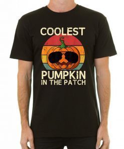 Kids Coolest Pumpkin In The Patch Halloween Costume Boys Offcial T-Shirt