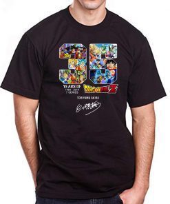 35 years of dragon ball z 1984-2019 7 series toriyama akira signature shirt