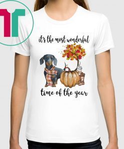 Dachshund pumpkin Its the most wonderful time of the year Classic T-Shirt